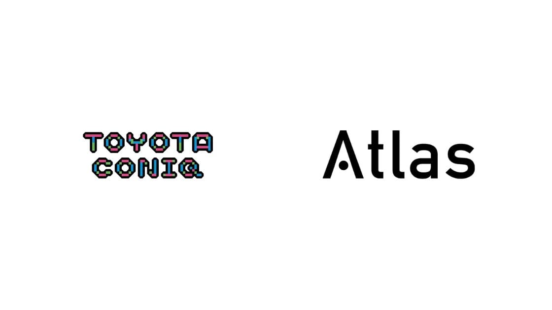 TOYOTA CONIQ と Atlas の企業ロゴ